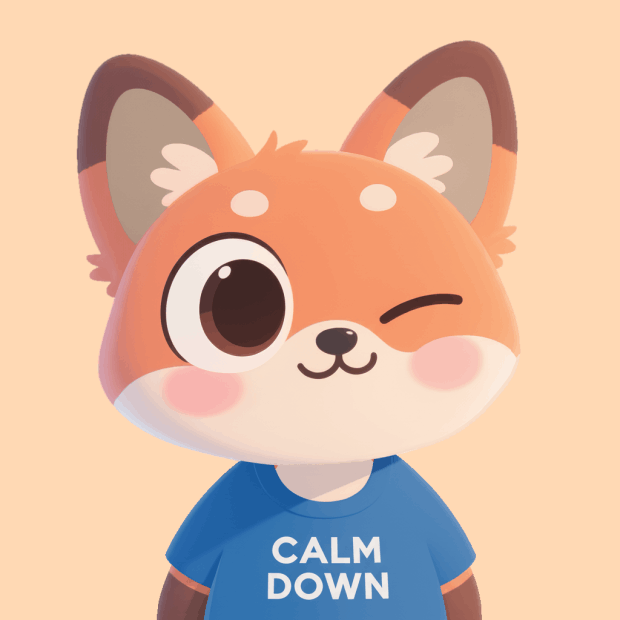 Laughing Sigh Fox calm down PFP NFT